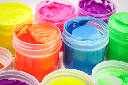 Colored paint for drawing.の写真素材