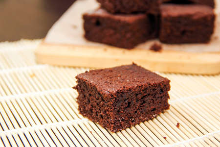 Chocolate brownie.の写真素材