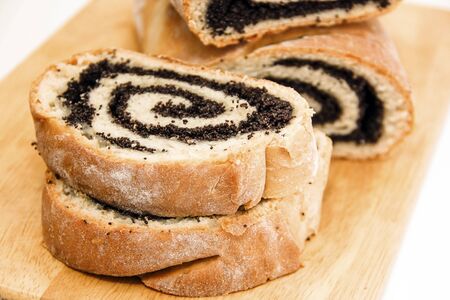Roll with poppy seeds.の写真素材