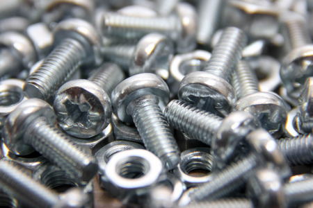 bolts and nutsの写真素材