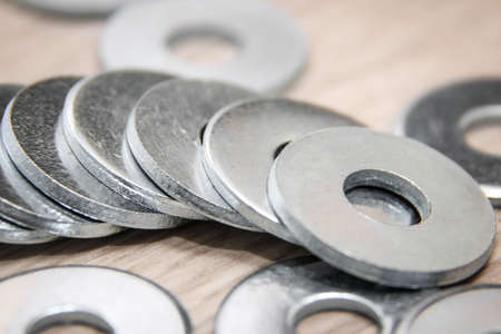 Metal washersの写真素材