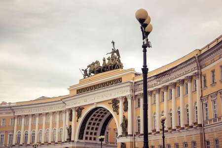 General staff arch, St. Petersburgのeditorial素材