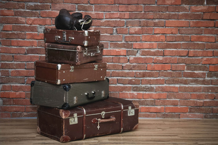 Suitcases retroの写真素材