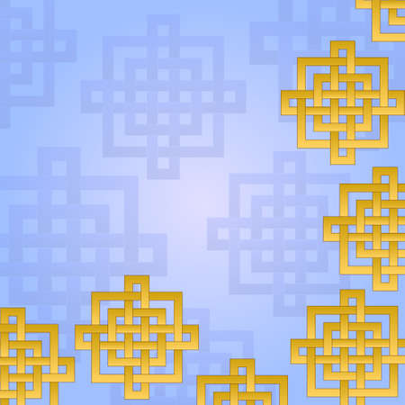 Vintage background with gold ornamentのイラスト素材