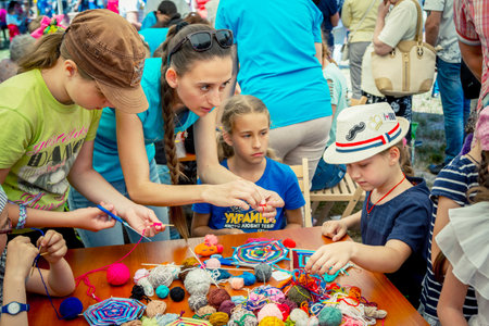 Zaporozhia / Ukraine- June 2, 2018: Fighting a girlのeditorial素材