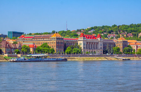 Budapest / Hungary- May 6, 2018: spring cityscape with skylineのeditorial素材