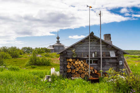 Zayatsky island, Solovetsky Islands in the Republic of Karelia in northern Russia.の写真素材