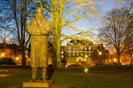 The Engels Memorial in Wuppertal Barmen, Germanyの写真素材