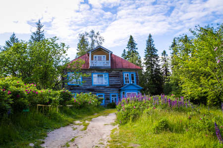 Solovki, Russia - June 26, 2016 Archimandrite Makarius Cottage built in 1882のeditorial素材