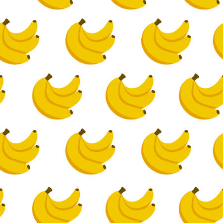 Beautiful pattern of fruits in a modern style. Exotic tasty and juicy fruits. Summer background.のイラスト素材