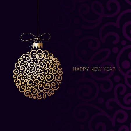 christmas ball toy with patternsのイラスト素材