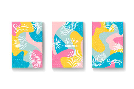 abstract background with tropical leaves