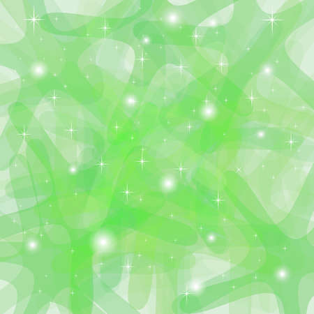 Shining Abstract Green Background with starsのイラスト素材