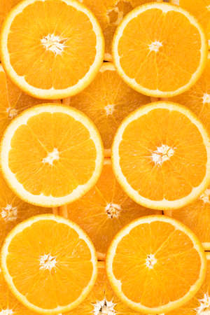 Orange Background With Texture Of Fruit Oranges. Concept Of Healthy Food.