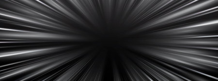 Radial speed rays, light neon flow, zoom in motion effect, silver glow speed lines, colorful light trails, perspective stripes Abstract background, vector illustrationのイラスト素材