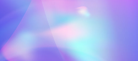 Blurred rainbow refraction overlay effect. Light lens prism effect on bright background. Holographic...