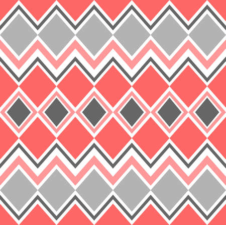 VECTOR SEAMLESS BACKGROUND WITH GEOMETRIC ELEMENTSのイラスト素材