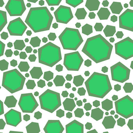 ABSTRACT BACKGROUND WITH GREEN POLYGONS IN VECTOR