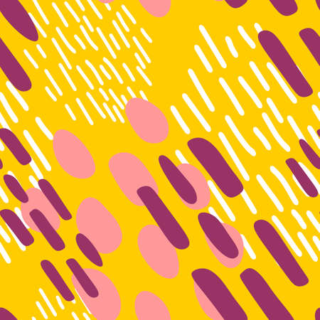 ABSTRACT ORANGE BACKGROUND WITH SPOTS AND STRIPES IN VECTORのイラスト素材