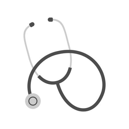 STETHOSCOPE DRAWING ON A WHITE BACKGROUND IN VECTORのイラスト素材