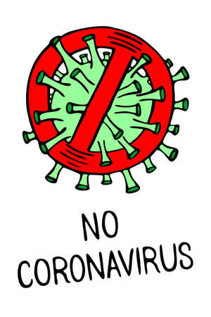 Banner on the theme of the ncov Coronavirus 2019のイラスト素材