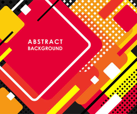 ABSTRACT BANNER WITH MULTICOLORED PAINT SPLASHES ON A PURPLE BACKGROUND IN VECTORのイラスト素材