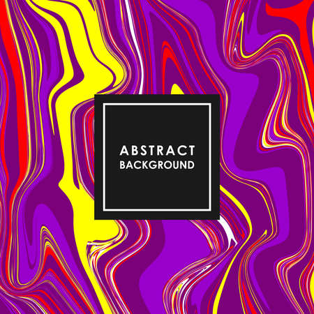 ABSTRACT BANNER WITH MULTICOLORED PAINT SPLASHES ON A PURPLE BACKGROUND IN VECTORのイラスト素材