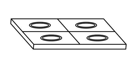 SKEWERS FOR CANAPES ON A WHITE BACKGROUND IN VECTORのイラスト素材