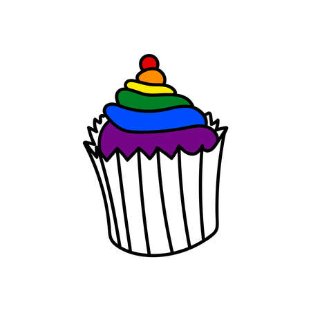 TWO HEARTS WITH A MULTI-COLORED ELEMENT ON A WHITE BACKGROUND IN A VECTOR