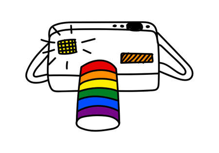 MULTI-COLORED FRAME ON A WHITE BACKGROUND IN VECTORのイラスト素材