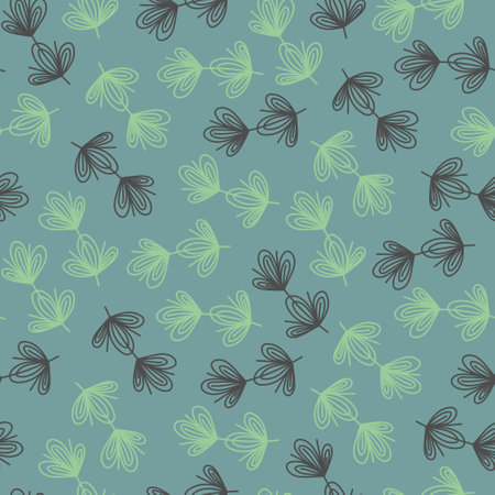 PINK SEAMLESS PATTERN WITH WILD FLOWERS IN VECTORのイラスト素材