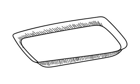 STAINLESS STEEL MEDICAL TABLEWARE ON WHITE BACKGROUND IN VECTORのイラスト素材