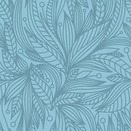 BLUE SEAMLESS BACKGROUND WITH BLUE PATTERN IN VECTORのイラスト素材