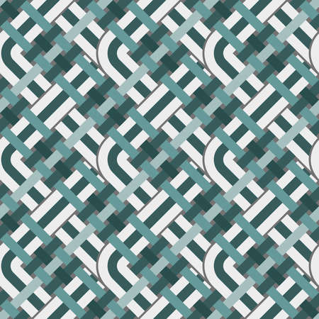 Seamless pattern with mint and white stripes in the vectorのイラスト素材