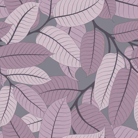 SEAMLESS PATTERN WITH PINK VIROLA BRANCHES ON A GRAY BACKGROUND IN VECTORのイラスト素材