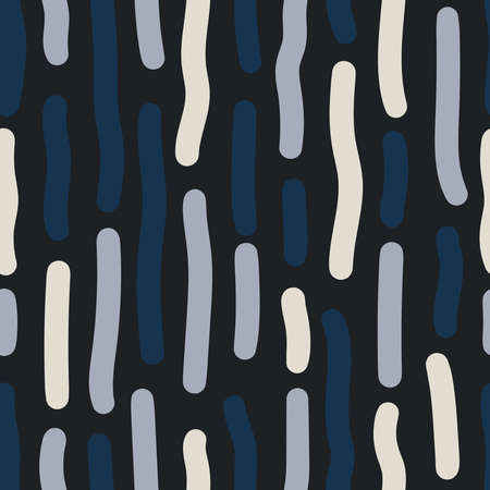 SEAMLESS BLUE PATTERN WITH LARGE MULTI-COLORED LINES IN THE VECTORのイラスト素材