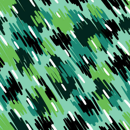 SEAMLESS MINT GREEN PATTERN WITH ABSTRACT OVALS AND DIAGONAL STROKES IN VECTORのイラスト素材