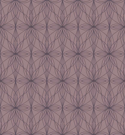 PINK SEAMLESS PATTERN WITH LINEAR FLORAL ORNAMENT IN VECTORのイラスト素材
