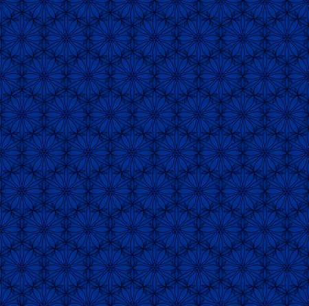 BLUE SEAMLESS PATTERN WITH LINEAR ORNAMENT IN VECTORのイラスト素材