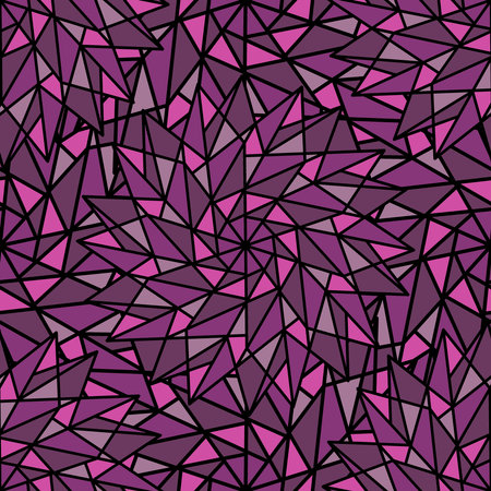 ABSTRACT SEAMLESS GEOMETRIC PATTERN IN PINK SHADES IN VECTORのイラスト素材
