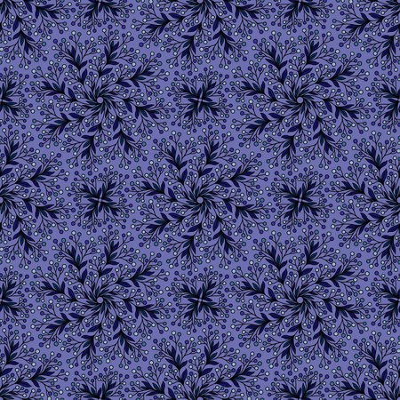 LIGHT PURPLE SEAMLESS PATTERN WITH ROUND BERRY ORNAMENT IN VECTORのイラスト素材