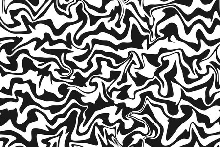 BLACK AND WHITE SEAMLESS PATTERN WITH SPREADING WAVES IN VECTORのイラスト素材