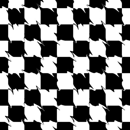 BLACK AND WHITE SEAMLESS PATTERN WITH A SMEARED CHECKERBOARD IN A VECTORのイラスト素材
