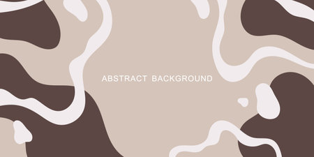 BEIGE PASTEL BACKGROUND WITH SMOOTH STRIPES AND SPOTS IN VECTORのイラスト素材