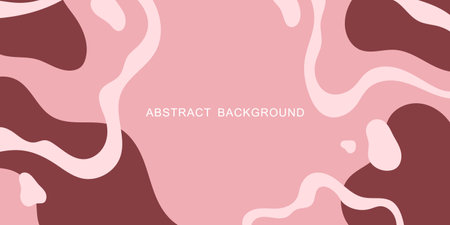 LIGHT PINK PASTEL BACKGROUND WITH SMOOTH STRIPES AND SPOTS IN VECTORのイラスト素材