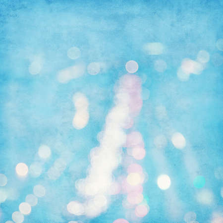 Abstract aerial cityscape with bokeh in grunge style.の写真素材