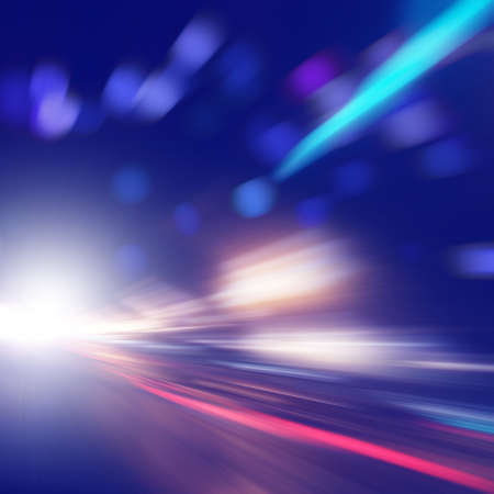 Abstract image of speed motion on the road.