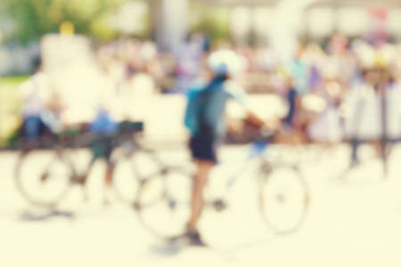 Abstract blurred urban scene.の写真素材