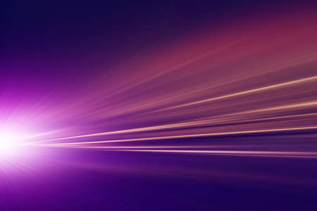Abstract image of traffic lights in the city.Motion blur.