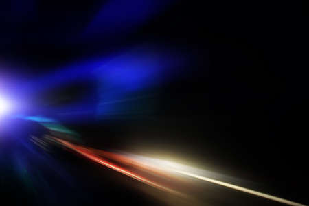 Abstract image of speed motion on the road.の写真素材